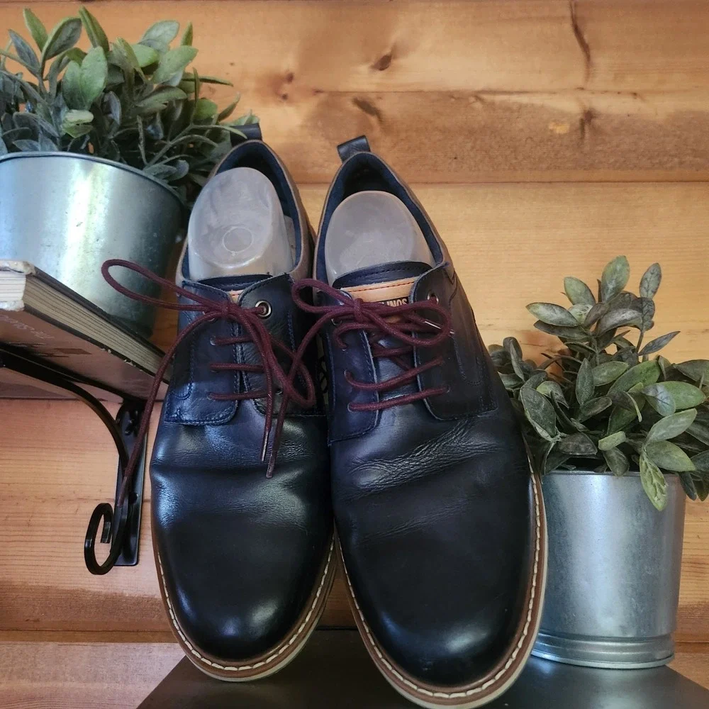 Pikolinos Berna M8J-4183 Wingtip Oxford Sneakers Navy Leather Shoe Comfort Sz 43